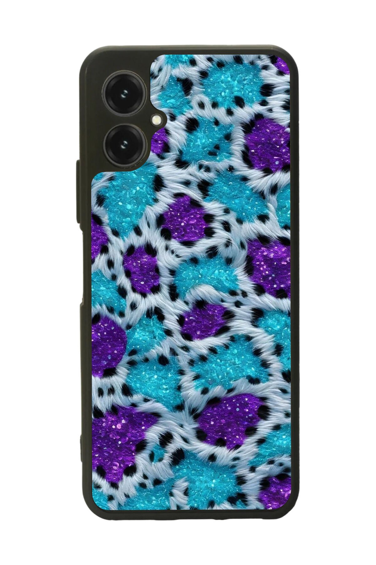 Omix X5 Uyumlu Hologram Leopar Tasarımlı Glossy Premium Kılıf