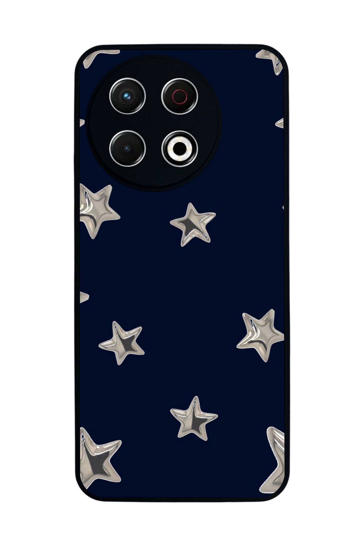 Tecno Spark 30 Pro Uyumlu Retro Yildizlar Tasarımlı Glossy Premium Kılıf