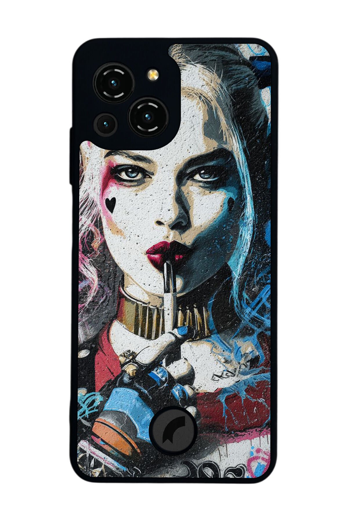Reeder S23 Pro Max Uyumlu HarleyQueen Tasarımlı Glossy Premium Kılıf
