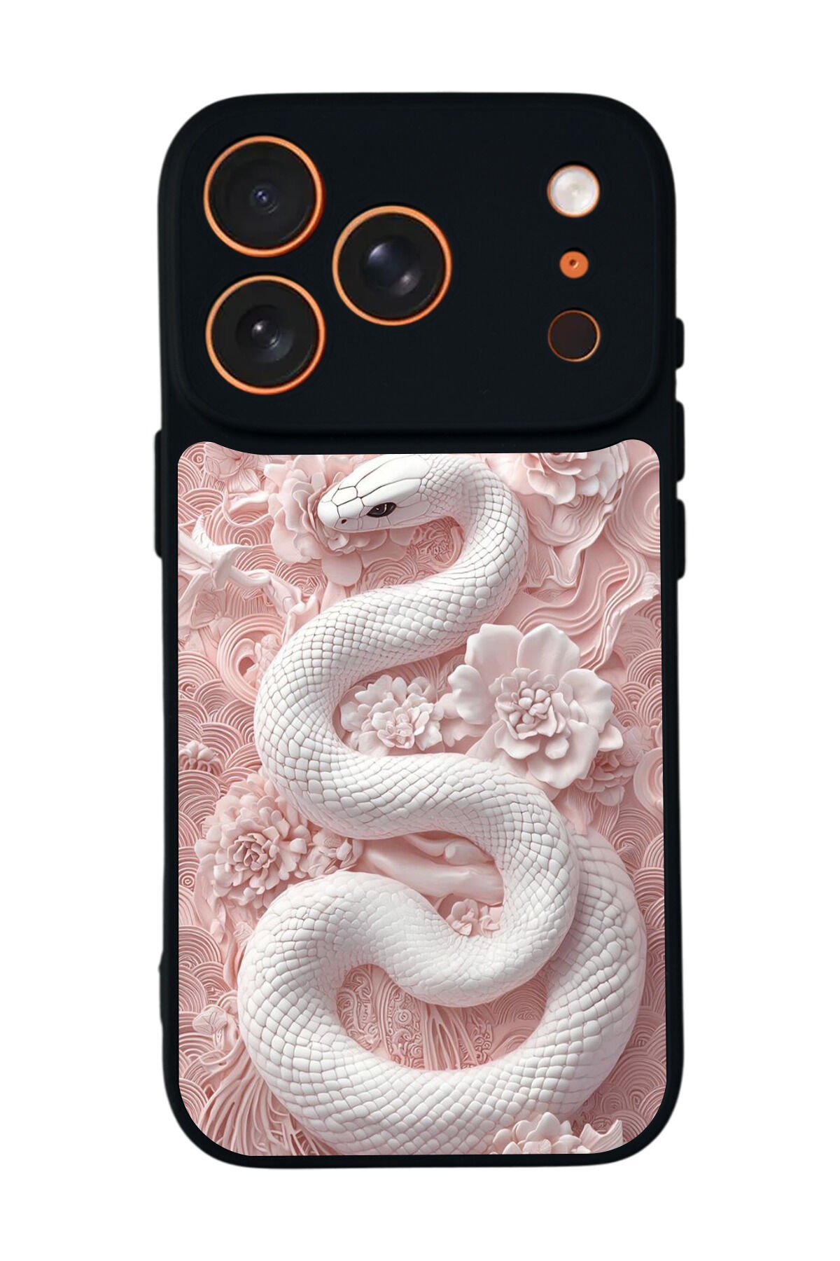 iPhone 17 Pro Max Uyumlu Yılan Tasarımlı Glossy Premium Kılıf