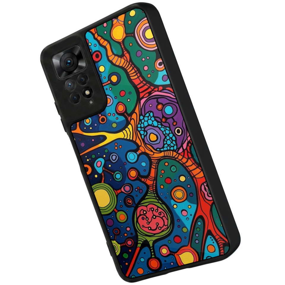 Xiaomi Redmi Note 12 Pro Uyumlu Floral Tasarımlı Glossy Premium Kılıf