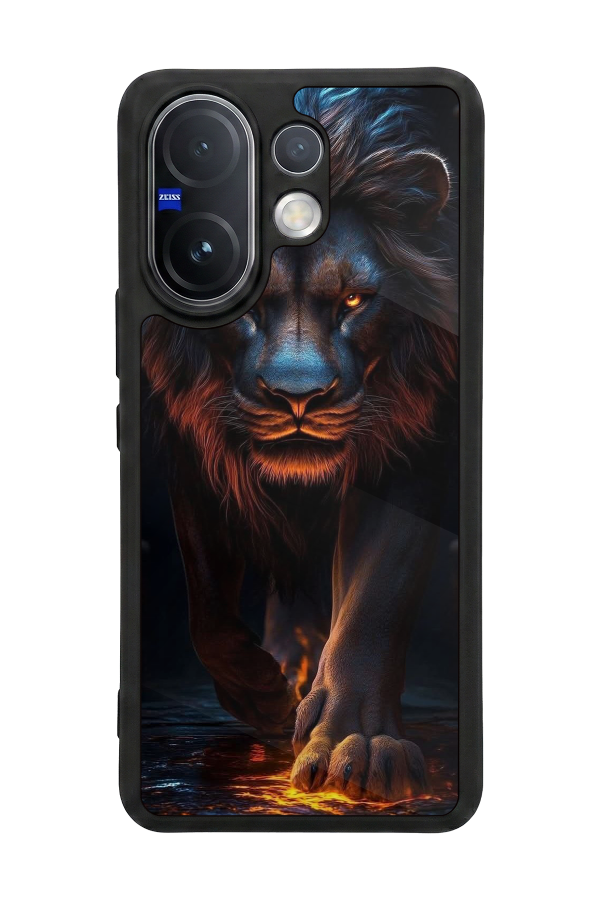 Vivo V60 Uyumlu Aslan Tasarımlı Glossy Premium Kılıf