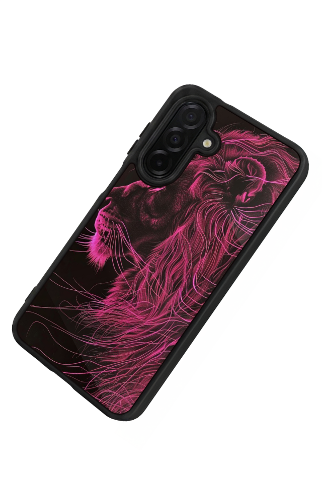 Samsung Galaxy A56 Uyumlu Aslan Tasarımlı Glossy Premium Kılıf