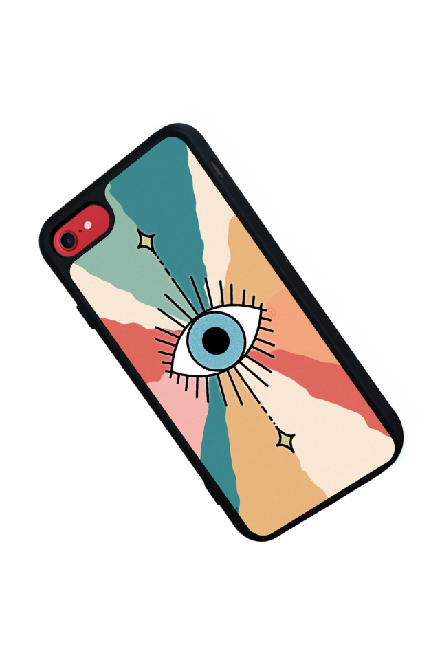 iPhone SE Uyumlu Göz Tasarımlı Glossy Premium Kılıf