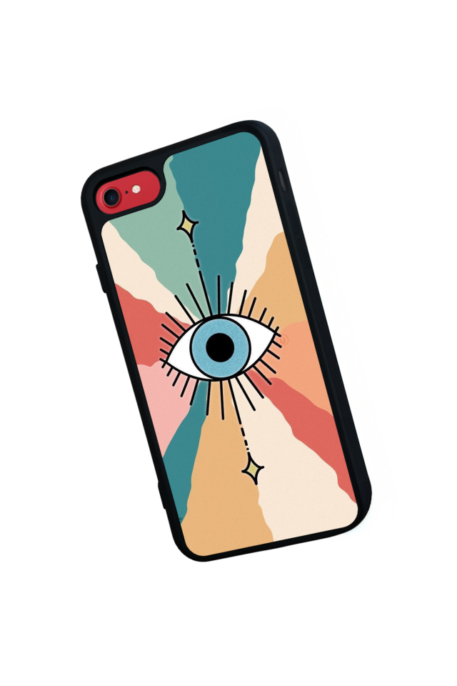iPhone SE Uyumlu Göz Tasarımlı Glossy Premium Kılıf