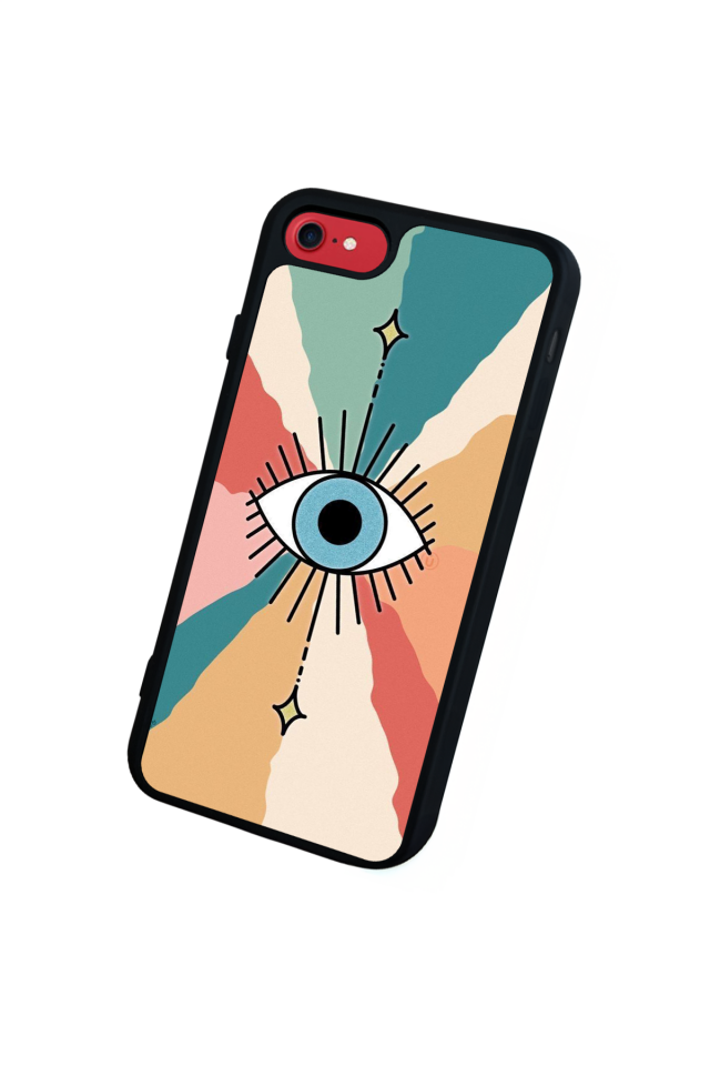 iPhone SE Uyumlu Göz Tasarımlı Glossy Premium Kılıf
