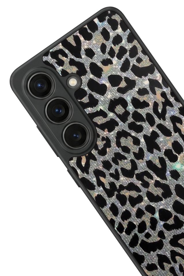 Samsung Galaxy S26 Uyumlu Hologram Leopar Tasarımlı Glossy Premium Kılıf