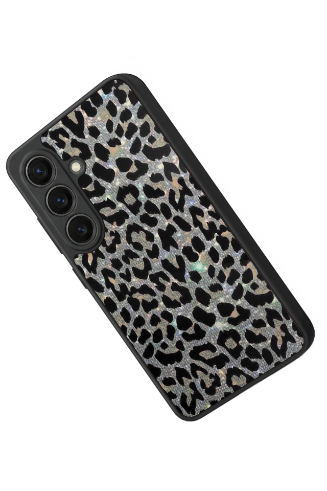 Samsung Galaxy S26 Uyumlu Hologram Leopar Tasarımlı Glossy Premium Kılıf