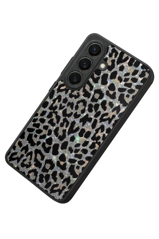 Samsung Galaxy S26 Uyumlu Hologram Leopar Tasarımlı Glossy Premium Kılıf