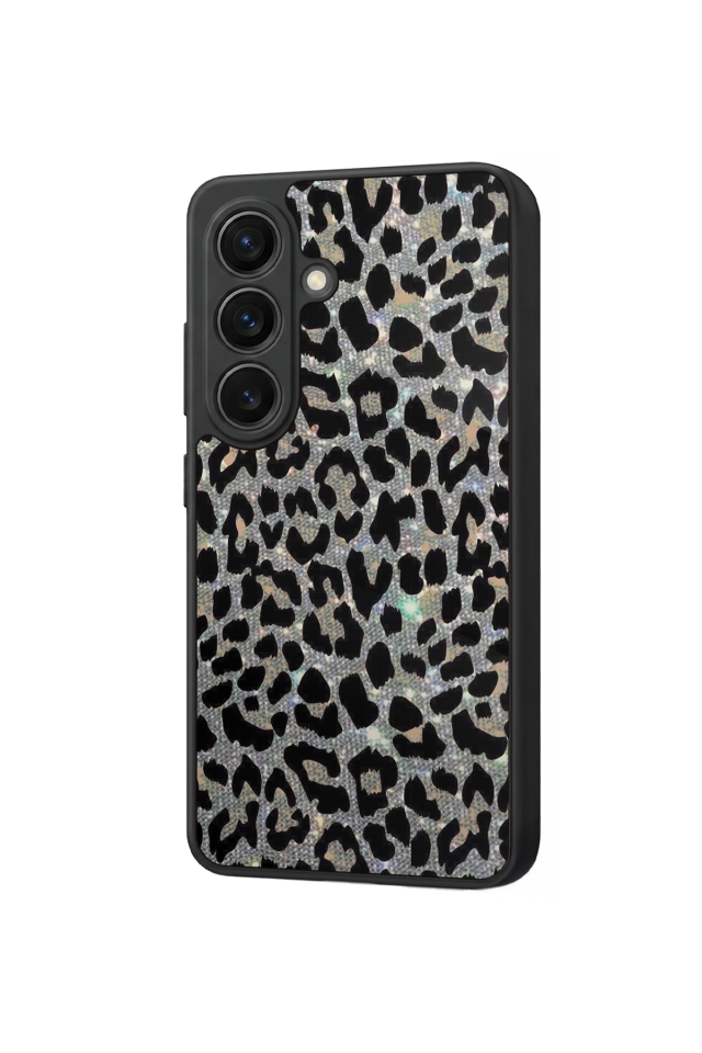 Samsung Galaxy S26 Uyumlu Hologram Leopar Tasarımlı Glossy Premium Kılıf