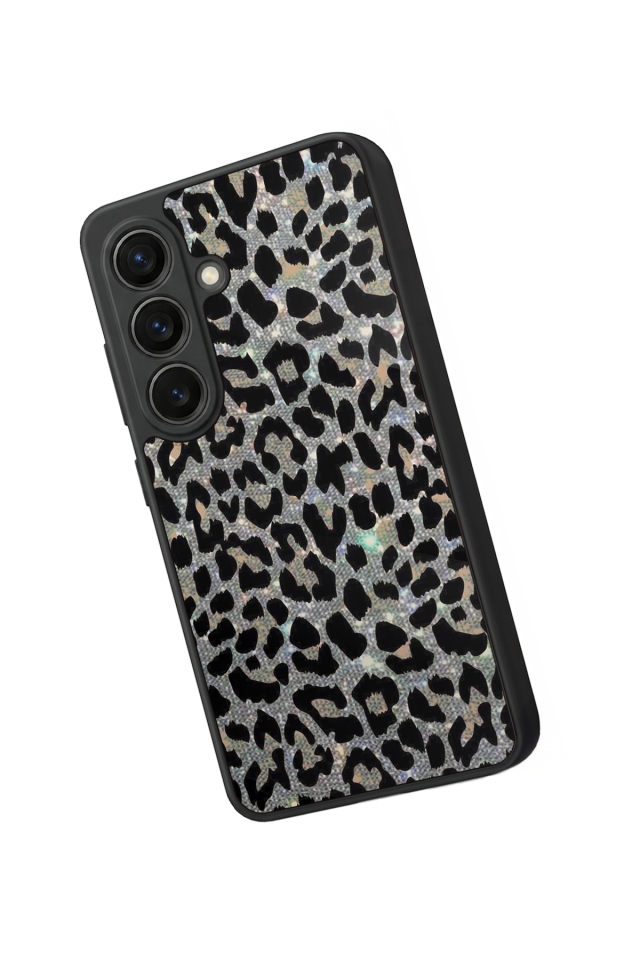 Samsung Galaxy S26 Uyumlu Hologram Leopar Tasarımlı Glossy Premium Kılıf