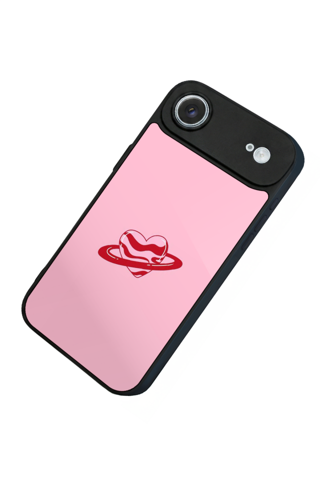 iPhone 17 Air Uyumlu Kalp Love Tasarımlı Glossy Premium Kılıf