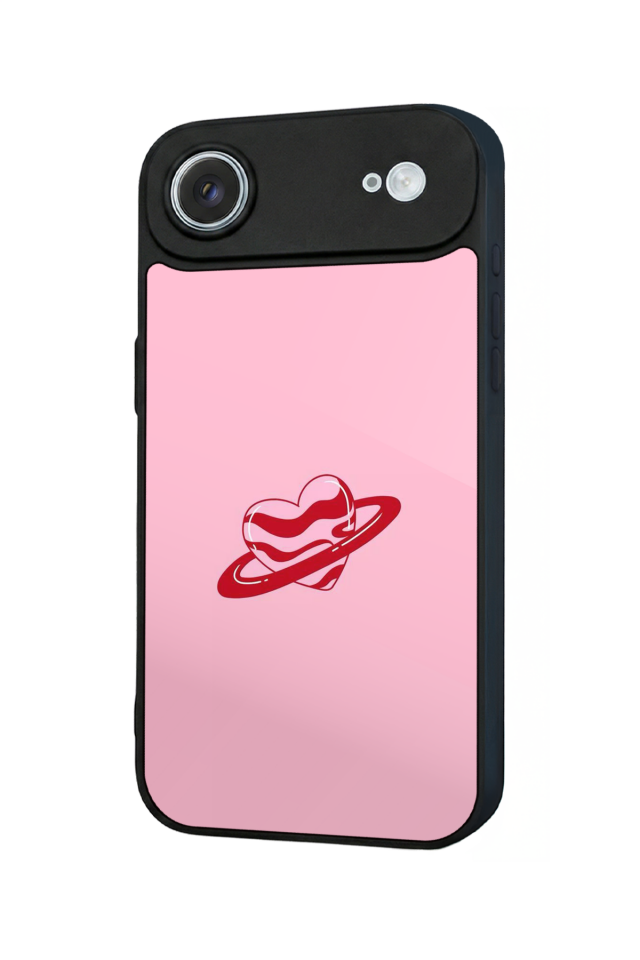 iPhone 17 Air Uyumlu Kalp Love Tasarımlı Glossy Premium Kılıf
