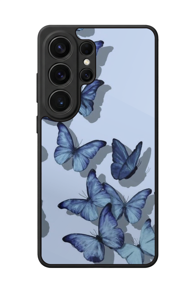 Samsung Galaxy S26 Ultra Uyumlu Kelebek Tasarımlı Glossy Premium Kılıf