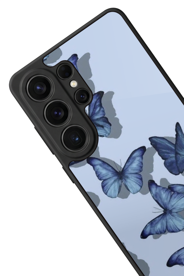 Samsung Galaxy S26 Ultra Uyumlu Kelebek Tasarımlı Glossy Premium Kılıf