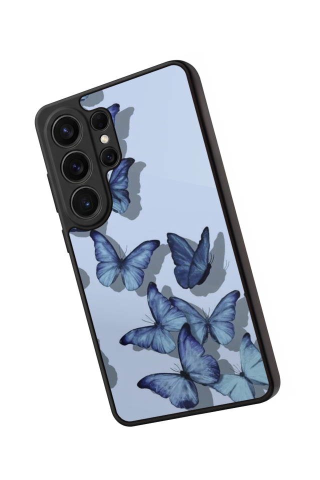 Samsung Galaxy S26 Ultra Uyumlu Kelebek Tasarımlı Glossy Premium Kılıf