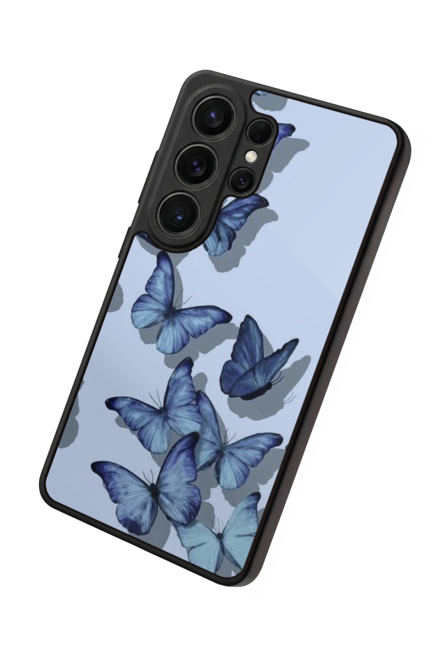 Samsung Galaxy S26 Ultra Uyumlu Kelebek Tasarımlı Glossy Premium Kılıf