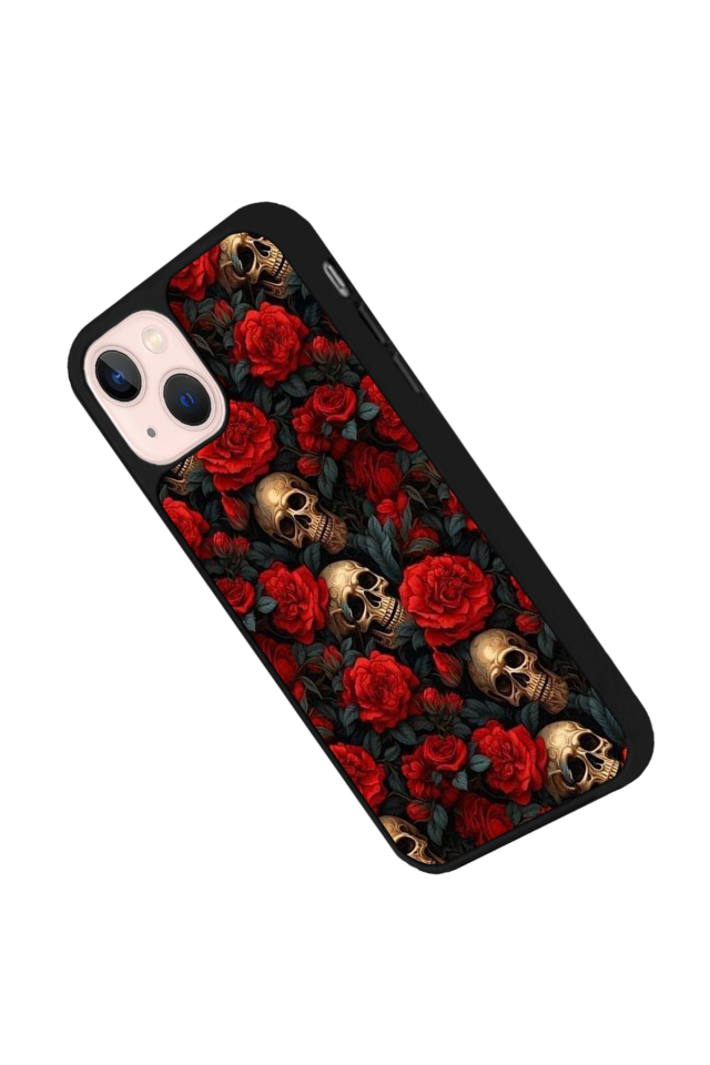 iPhone 15 Uyumlu KuruKafa Tasarımlı Glossy Premium Kılıf