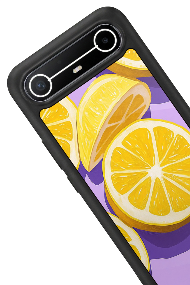 Tecno Spark Slim 5G Uyumlu Limon Tasarımlı Glossy Premium Kılıf
