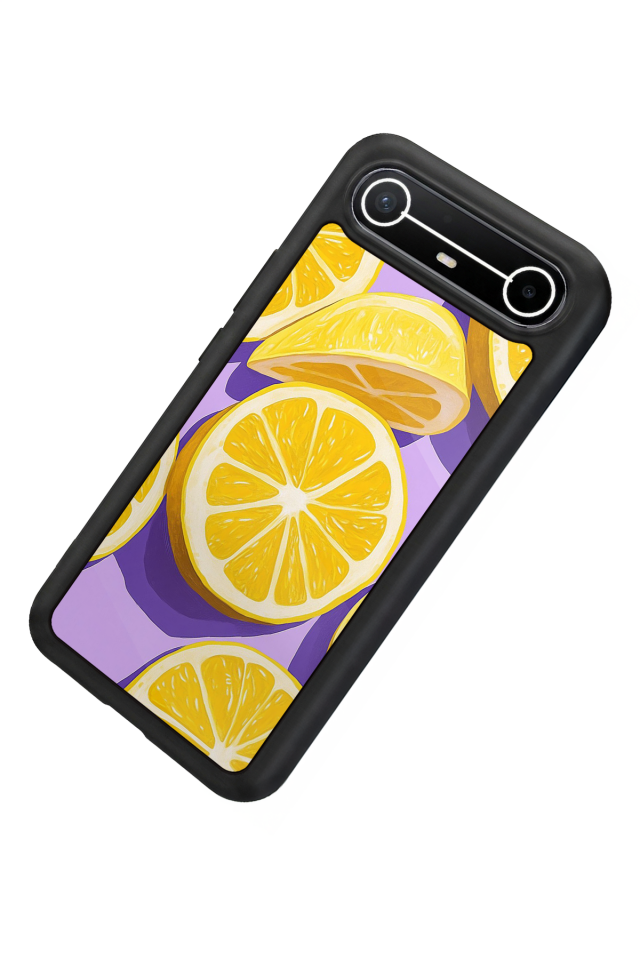 Tecno Spark Slim 5G Uyumlu Limon Tasarımlı Glossy Premium Kılıf