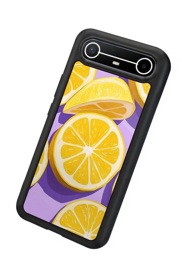 Tecno Spark Slim 5G Uyumlu Limon Tasarımlı Glossy Premium Kılıf