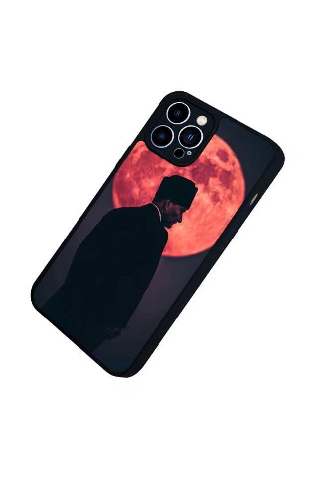 iPhone 12 Pro Max Uyumlu Mustafa Kemal Ataturk Tasarımlı Glossy Premium Kılıf