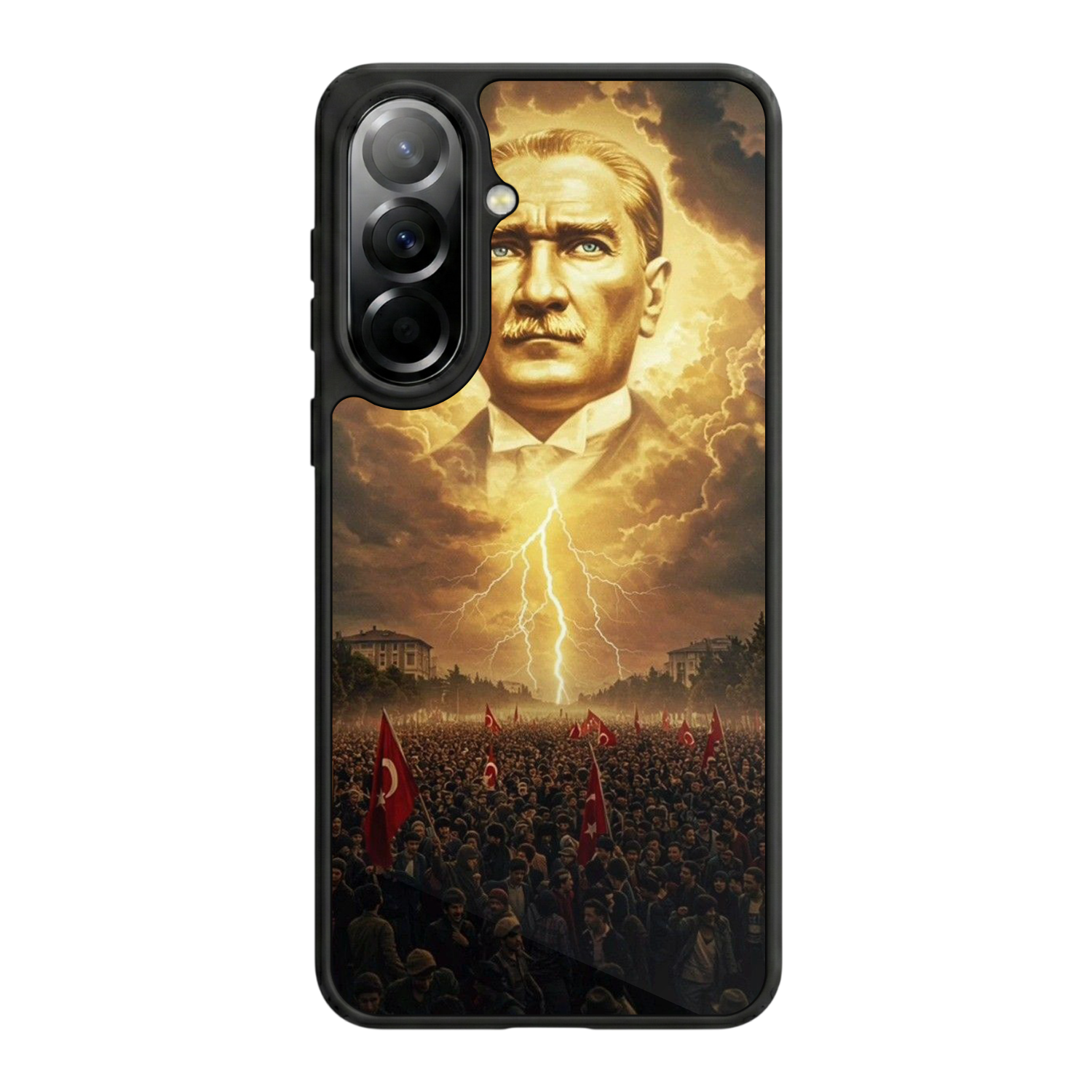 Samsung Galaxy A57 Uyumlu Mustafa Kemal Ataturk Tasarımlı Glossy Premium Kılıf