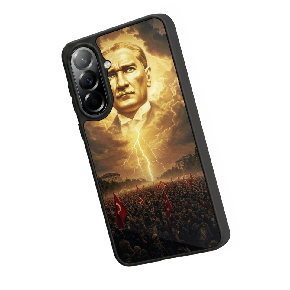 Samsung Galaxy A57 Uyumlu Mustafa Kemal Ataturk Tasarımlı Glossy Premium Kılıf