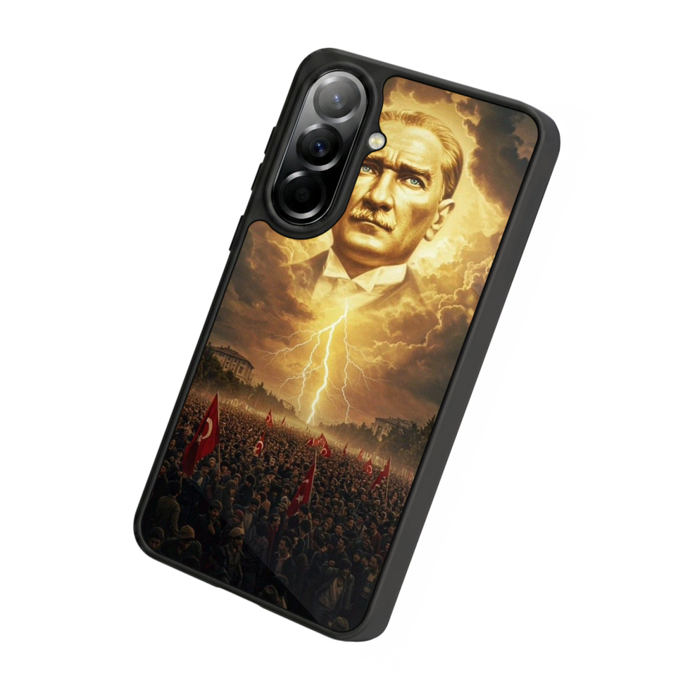 Samsung Galaxy A57 Uyumlu Mustafa Kemal Ataturk Tasarımlı Glossy Premium Kılıf