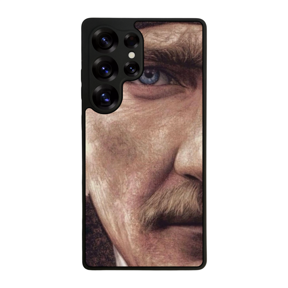 Samsung Galaxy S25 Ultra Uyumlu Mustafa Kemal Ataturk Tasarımlı Glossy Premium Kılıf