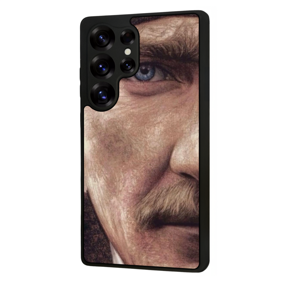 Samsung Galaxy S25 Ultra Uyumlu Mustafa Kemal Ataturk Tasarımlı Glossy Premium Kılıf