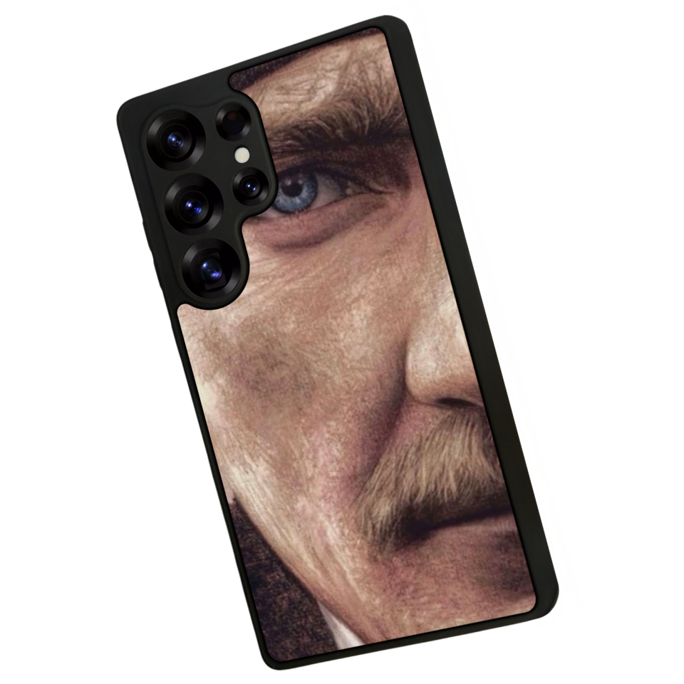 Samsung Galaxy S25 Ultra Uyumlu Mustafa Kemal Ataturk Tasarımlı Glossy Premium Kılıf