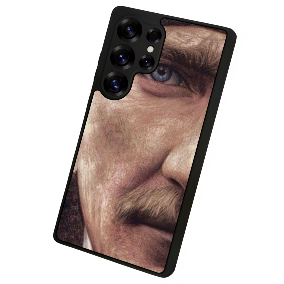 Samsung Galaxy S25 Ultra Uyumlu Mustafa Kemal Ataturk Tasarımlı Glossy Premium Kılıf