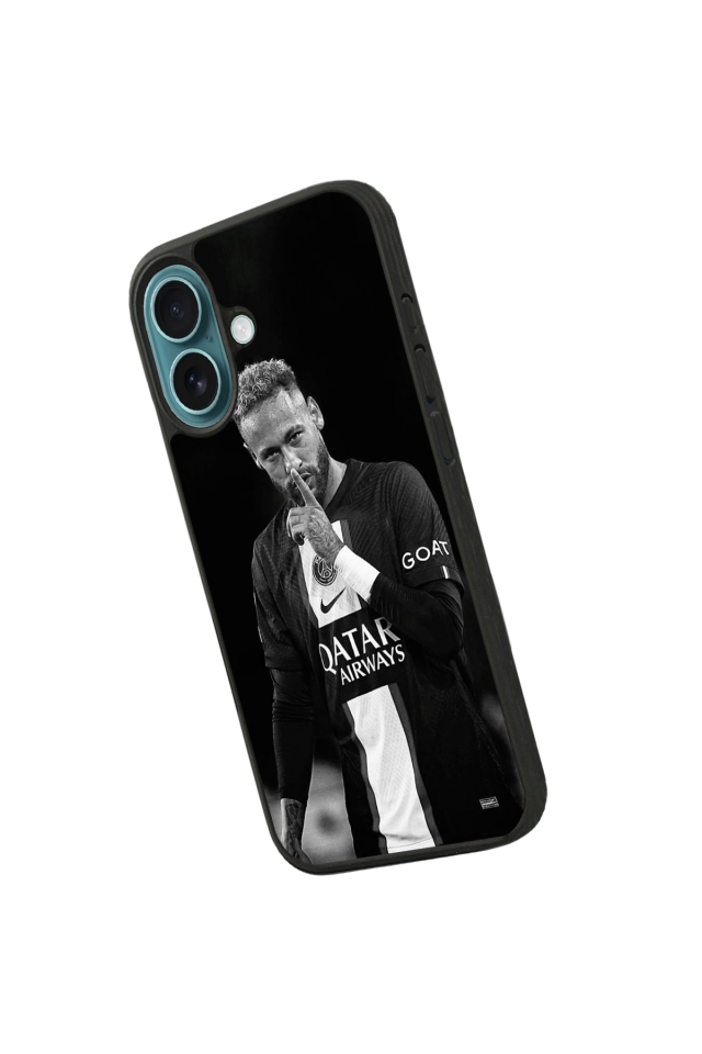 iPhone 16 Uyumlu Neymar Tasarımlı Glossy Premium Kılıf