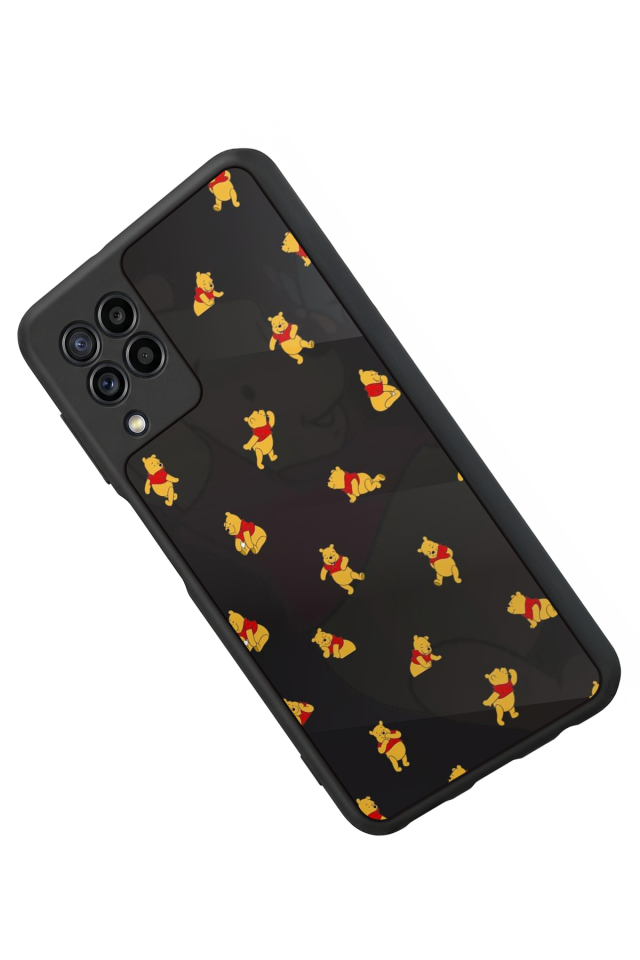 Samsung Galaxy M22 Uyumlu Winnie Tasarımlı Glossy Premium Kılıf