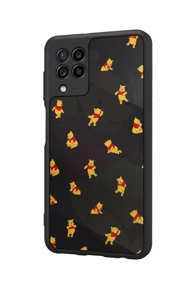 Samsung Galaxy M22 Uyumlu Winnie Tasarımlı Glossy Premium Kılıf