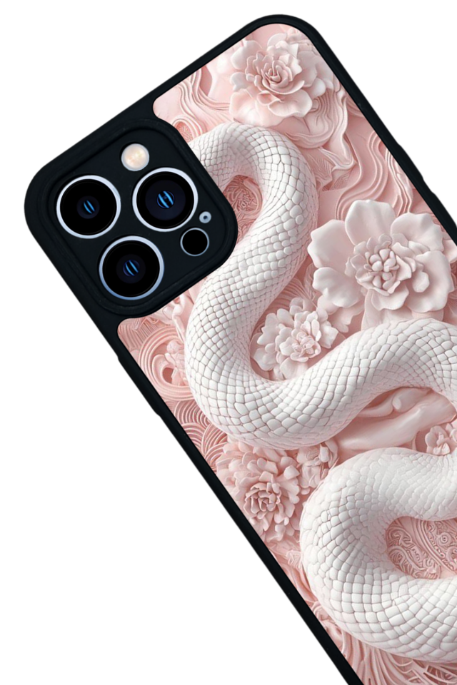 iPhone 13 Pro Max Uyumlu Yılan Tasarımlı Glossy Premium Kılıf
