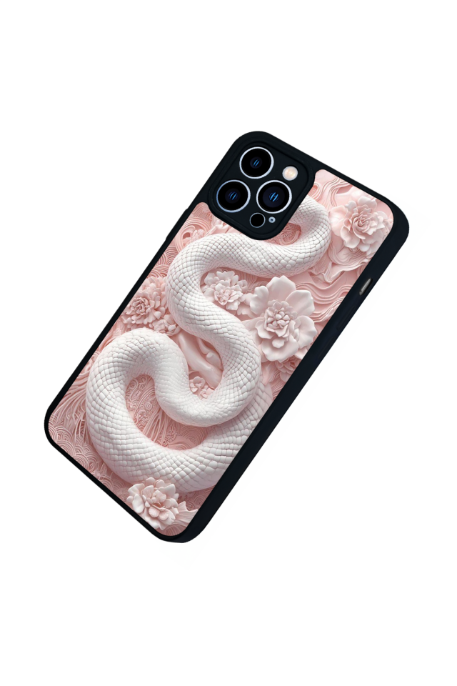 iPhone 13 Pro Max Uyumlu Yılan Tasarımlı Glossy Premium Kılıf