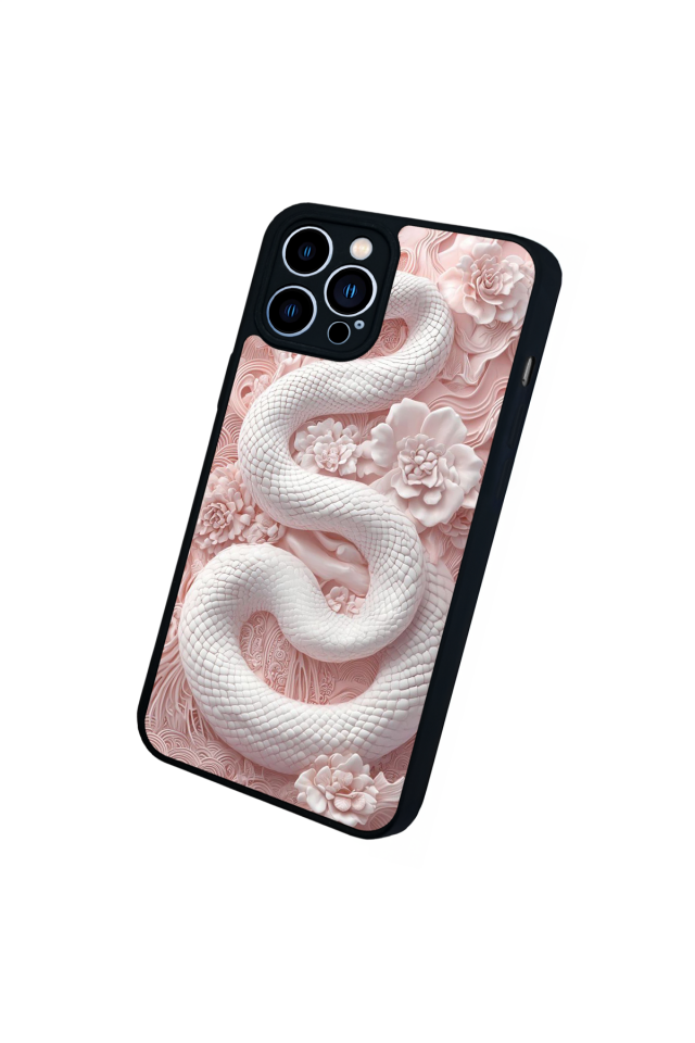 iPhone 13 Pro Max Uyumlu Yılan Tasarımlı Glossy Premium Kılıf