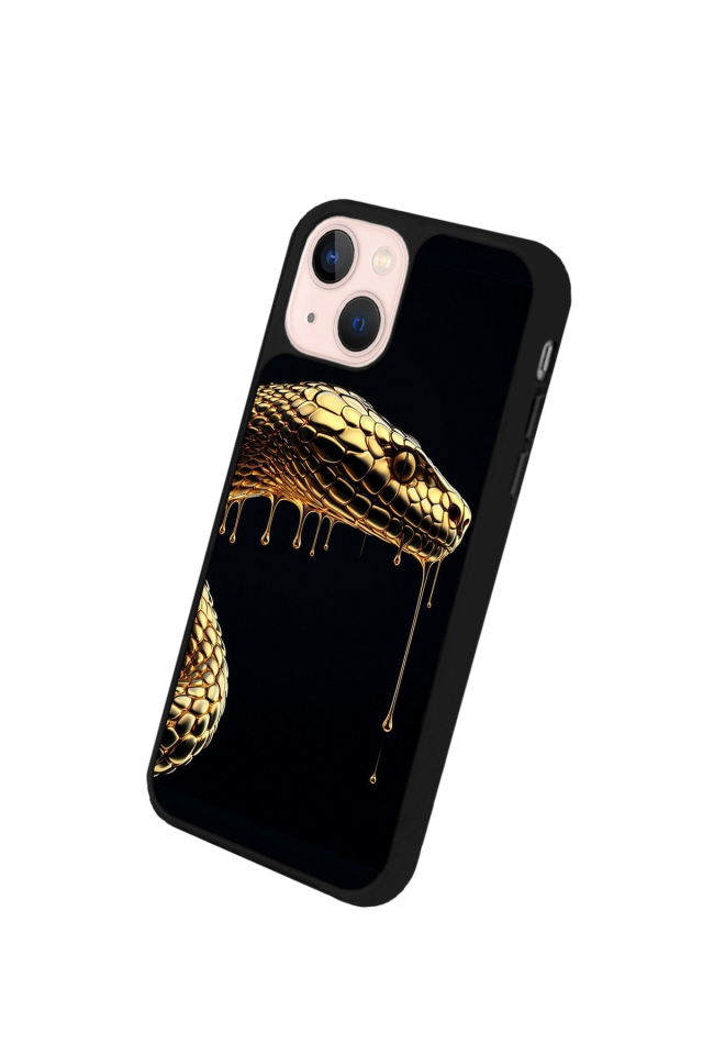 iPhone 15 Uyumlu Yılan Tasarımlı Glossy Premium Kılıf