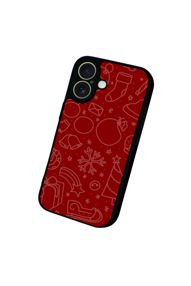iPhone 17 Uyumlu Yilbasi Christmas Tasarımlı Glossy Premium Kılıf