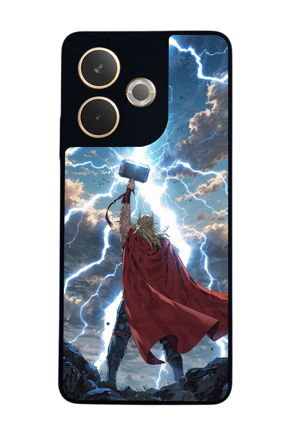 Oppo A5 Pro Uyumlu Thor Tasarımlı Glossy Premium Kılıf