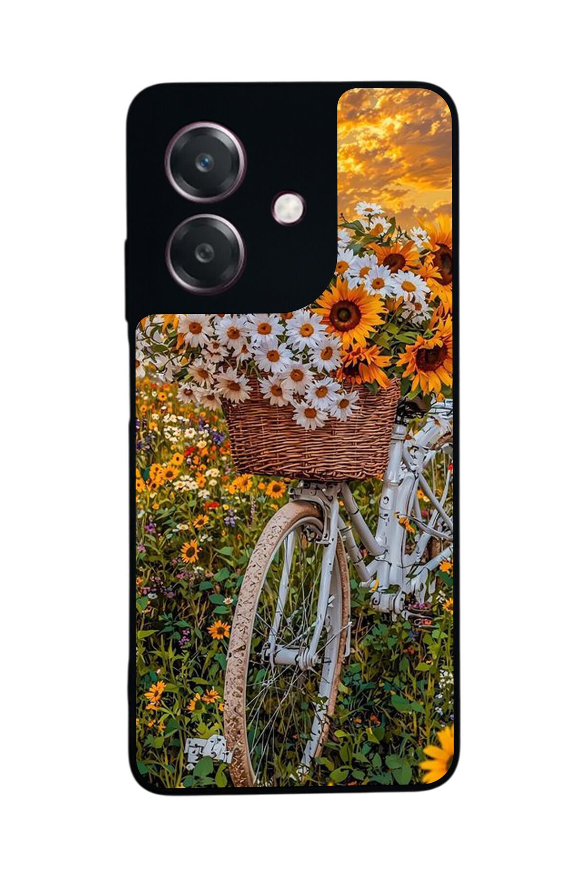 Oppo A3 5G Uyumlu Cicek Tasarımlı Glossy Premium Kılıf