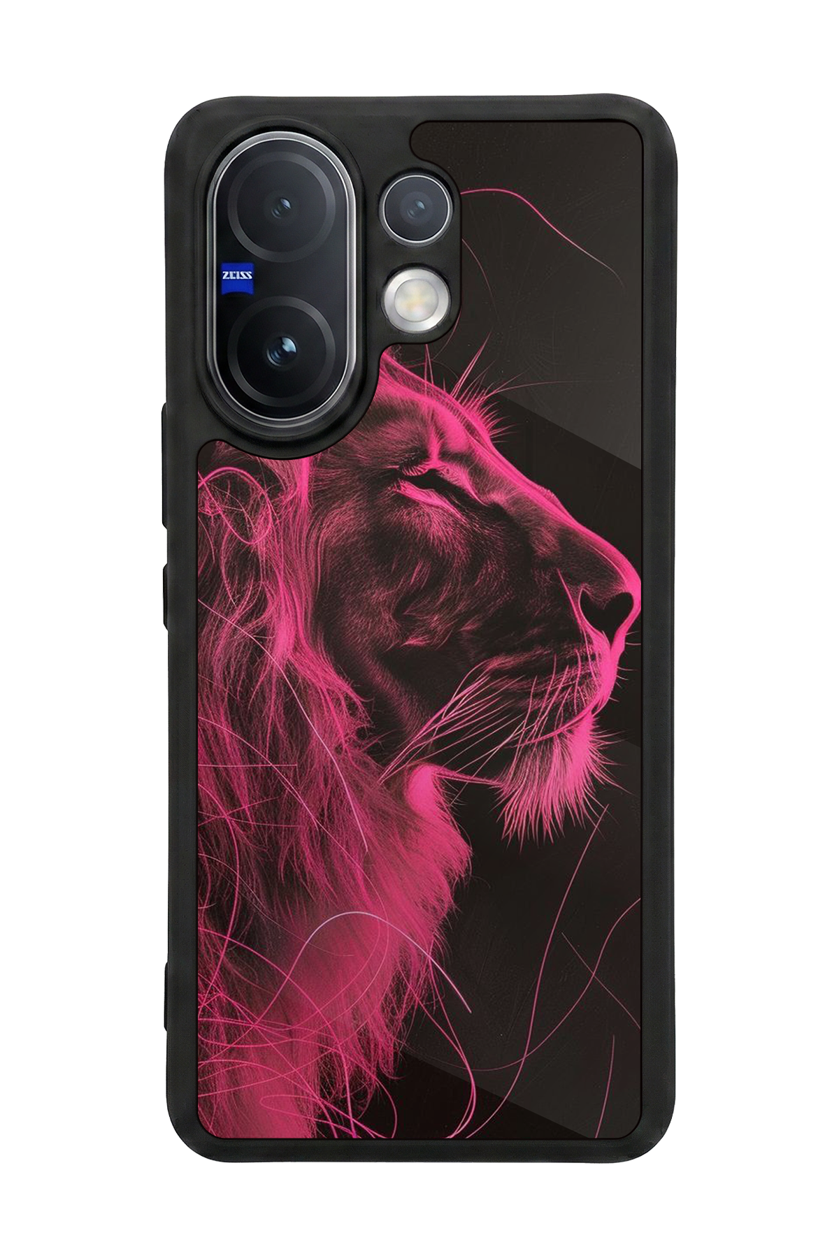 Vivo V60 Uyumlu Aslan Tasarımlı Glossy Premium Kılıf