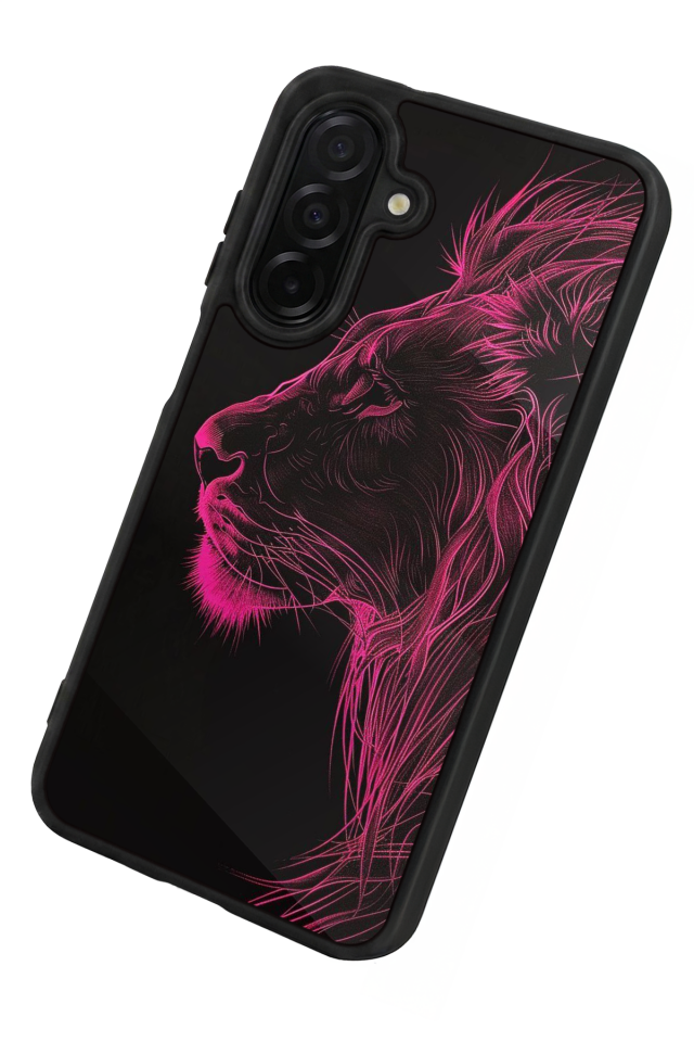 Samsung Galaxy A56 Uyumlu Aslan Tasarımlı Glossy Premium Kılıf