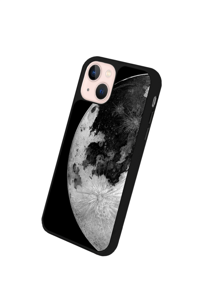 iPhone 15 Uyumlu Ay Tasarımlı Glossy Premium Kılıf