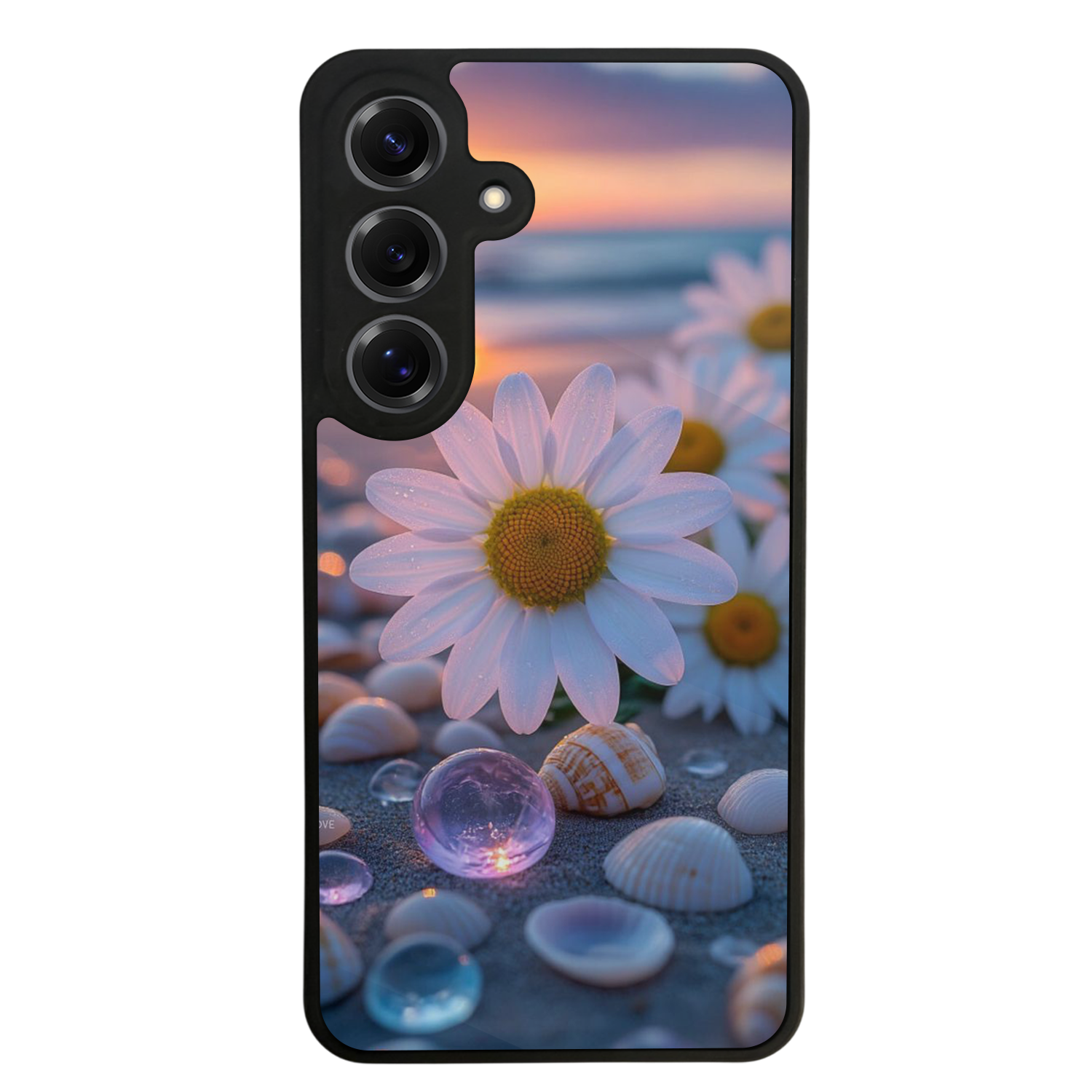 Samsung Galaxy S25 Uyumlu Cicek Tasarımlı Glossy Premium Kılıf