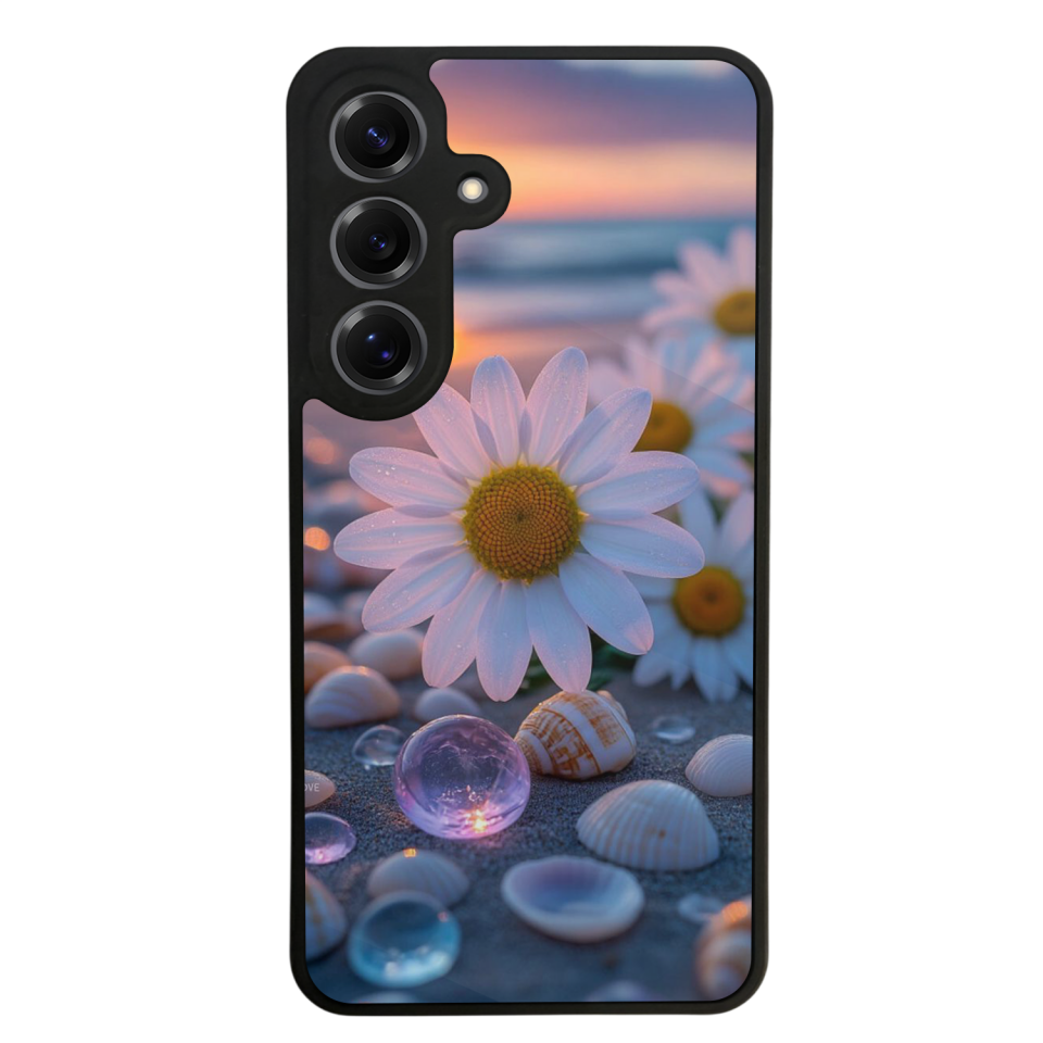 Samsung Galaxy S25 Uyumlu Cicek Tasarımlı Glossy Premium Kılıf