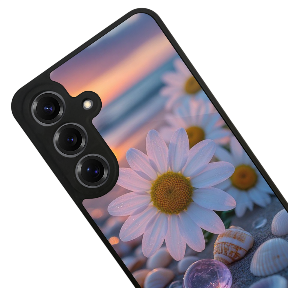 Samsung Galaxy S25 Uyumlu Cicek Tasarımlı Glossy Premium Kılıf