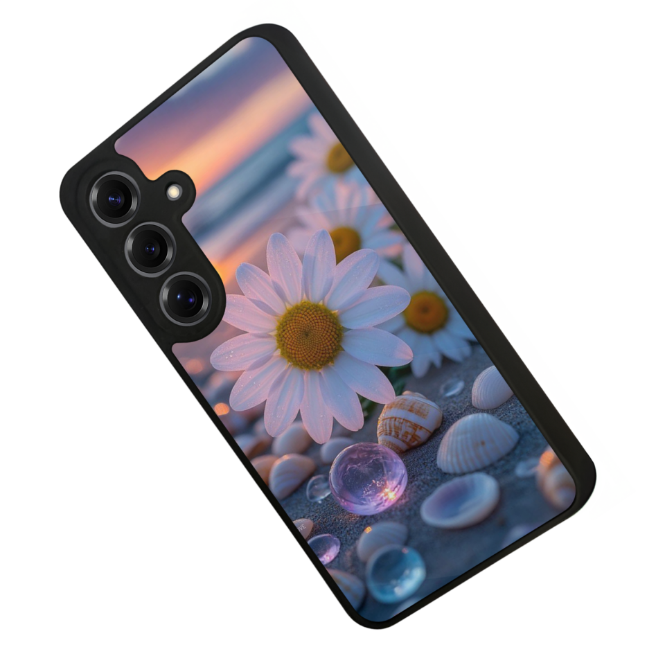 Samsung Galaxy S25 Uyumlu Cicek Tasarımlı Glossy Premium Kılıf